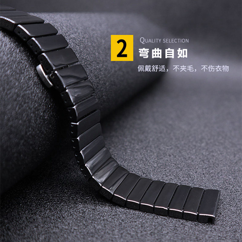 适用华为尊享版陶瓷表带保时捷手表 玩物尚智智能设备智能手表手环表带/腕带