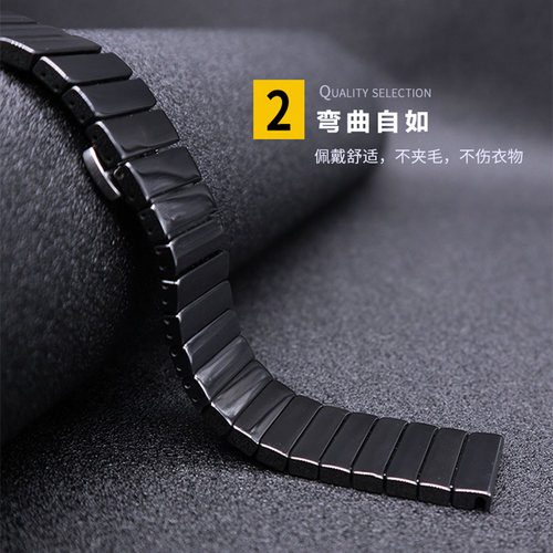 适用华为GT5手表GT4尊享版watch5陶瓷GT3表带watch4pro磨砂智能3pronew/GT2金属46mm替换荣耀GS3男款buds - 图1