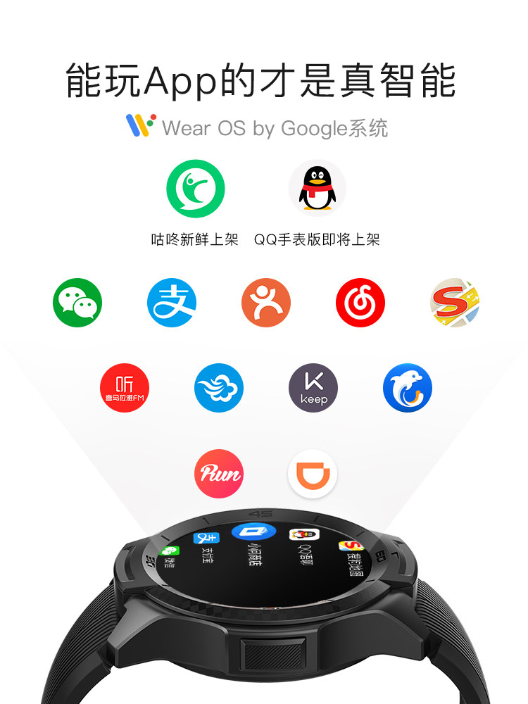 【运动健康】ticwatch s2手表防水 玩物尚智智能设备智能手表
