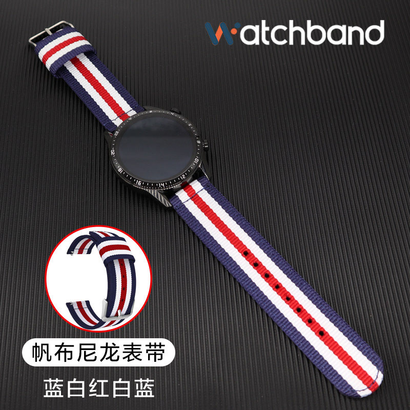 三星手表galaxy硅胶帆布尼龙表带 玩物尚智智能设备智能手表手环表带/腕带