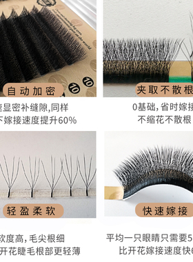 水貂绒嫁接假睫毛四叶草圣菲纳
