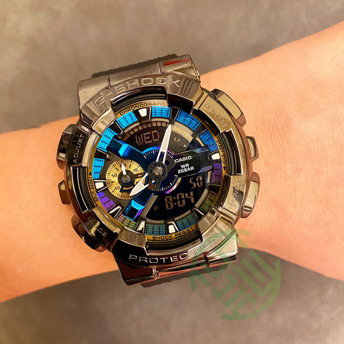 卡西欧G-SHOCK金属运动防水手表GM-110-1A/110B/110G-1A9 GM-S110 - 图1