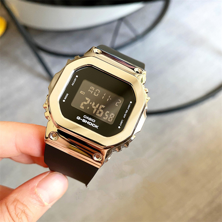 卡西欧G-SHOCK金属小方块防水手表GM-S5600-1/S5600PG-4/1 MF-图2