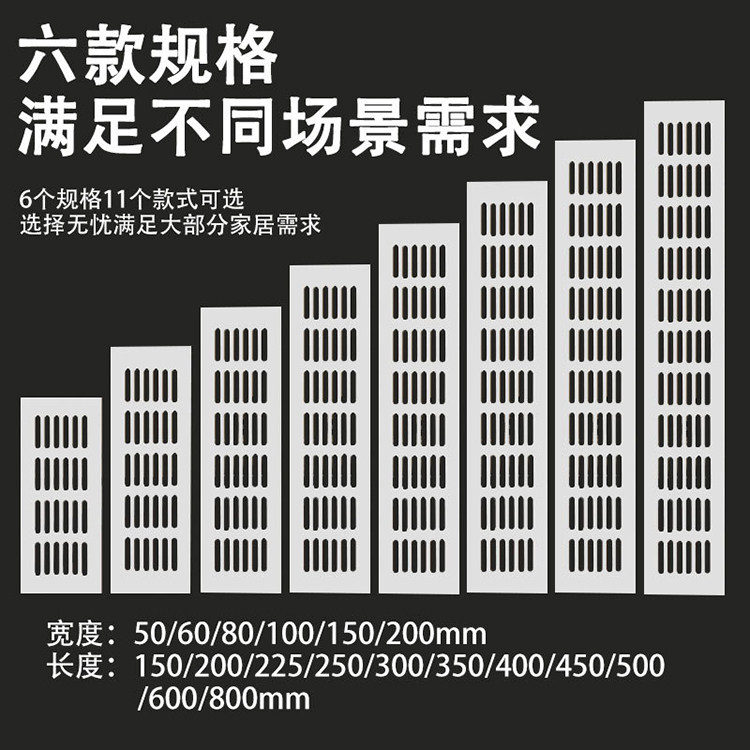 铝合金透气网鞋柜排气孔衣柜橱柜散热通风装饰网柜门孔盖办公配件,淘宝优惠券,粉丝福利购,淘宝优惠卷