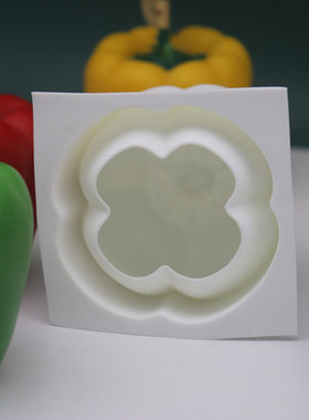 自制香薰蜡烛硅胶模具DIY蔬菜水果苹果甜椒橘子梨慕斯蛋糕仿真