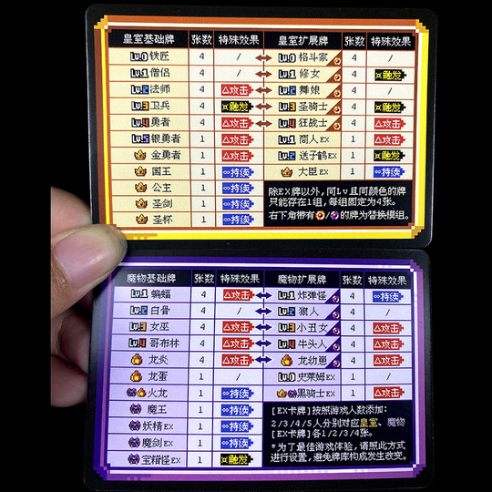 2-5人《小传说》不插电的8-bit游戏轻策略桌游卡牌欢乐比情书好玩