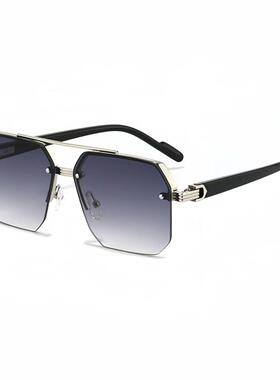 Vintage Square Sunglasses for Men & Women Stylish Double