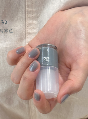 烟灰色指甲油2026夏季新款脚趾女