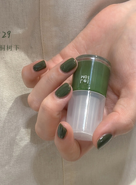 lelmol橄榄色指甲油脚趾夏日显白
