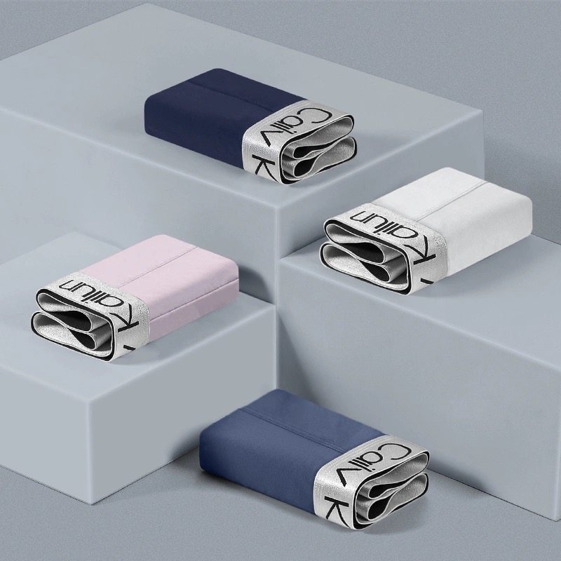 vckv男士礼盒罐装冰丝无痕四角裤 佰宝康内裤