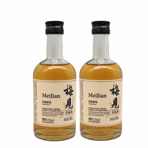 梅见青梅酒12度330ml*12瓶整箱梅子酒果酒高颜值黄酒甜酒低度酒 - 图1