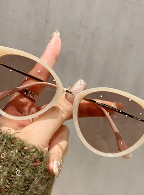 韩版猫眼偏光近视可配防紫外墨镜