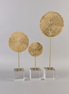 现代简约金属摆件创意客厅玄关家居装饰品电视柜酒柜室内桌面摆设