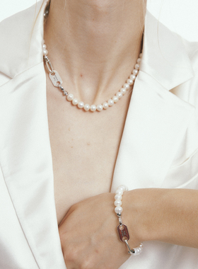 Riverine Adara「初澈」基础淡水珍珠锁骨链首饰S925银饰颈链项链