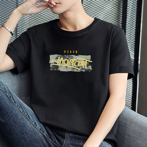 Мужская летняя трендовая футболка, короткий рукав, коллекция 2022, «Холодное сердце», подходит для подростков