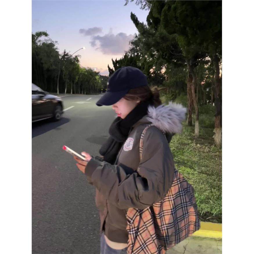 2025冬季新款大毛领连帽派克棉服女美式宽松保暖加厚棉袄棉衣外套,淘宝优惠券,粉丝福利购,淘宝优惠卷