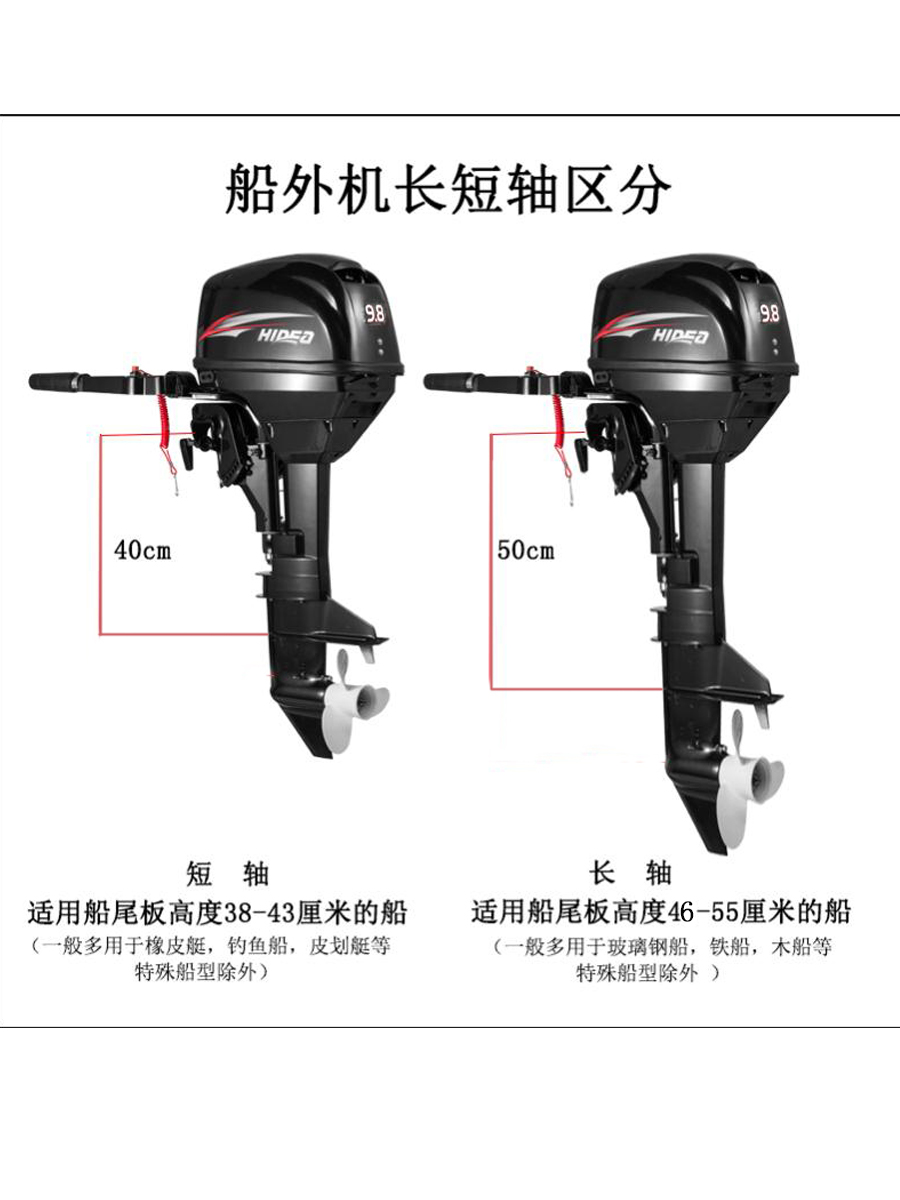 【官方正品】海的船外机推进器12匹配件大全油推二四冲程海挂机迪 - 图3