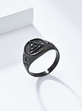 光明会全视之眼共济会戒