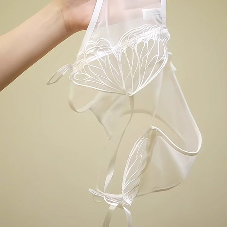 性感蕾丝蝴蝶内裤纯欲网纱开档蝴蝶结可解系带镂空绑带低腰三角裤,淘宝优惠券,粉丝福利购,淘宝优惠卷