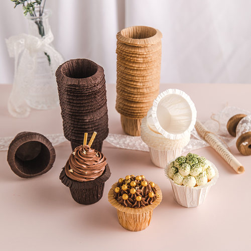 美涤纸杯蛋糕纸杯 耐高温礼帽cupcake一次性杯子纸杯蛋糕托马芬杯 - 图2