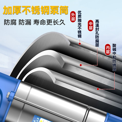 污水泵切割泵220v抽粪泥浆化粪池抽式吸污泵潜水泵不锈钢小型家用 - 图0