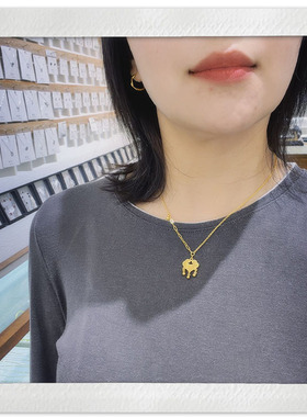 女碎冰冰CNC长命锁平安锁