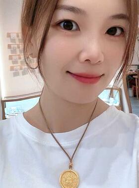 双鱼锦鲤锁包项链项链镀金