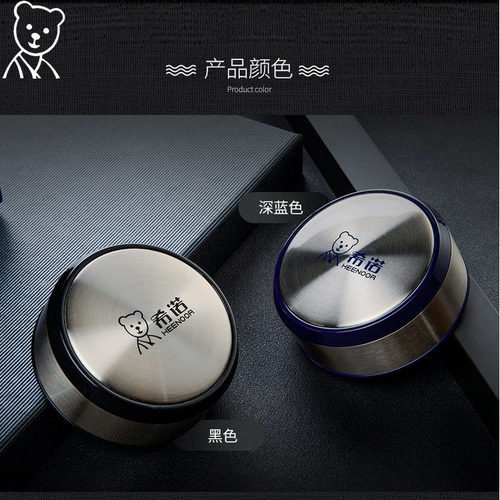希诺玻璃杯双层男士商务泡茶杯高端加厚水杯车载便携杯子刻字定制 - 图0