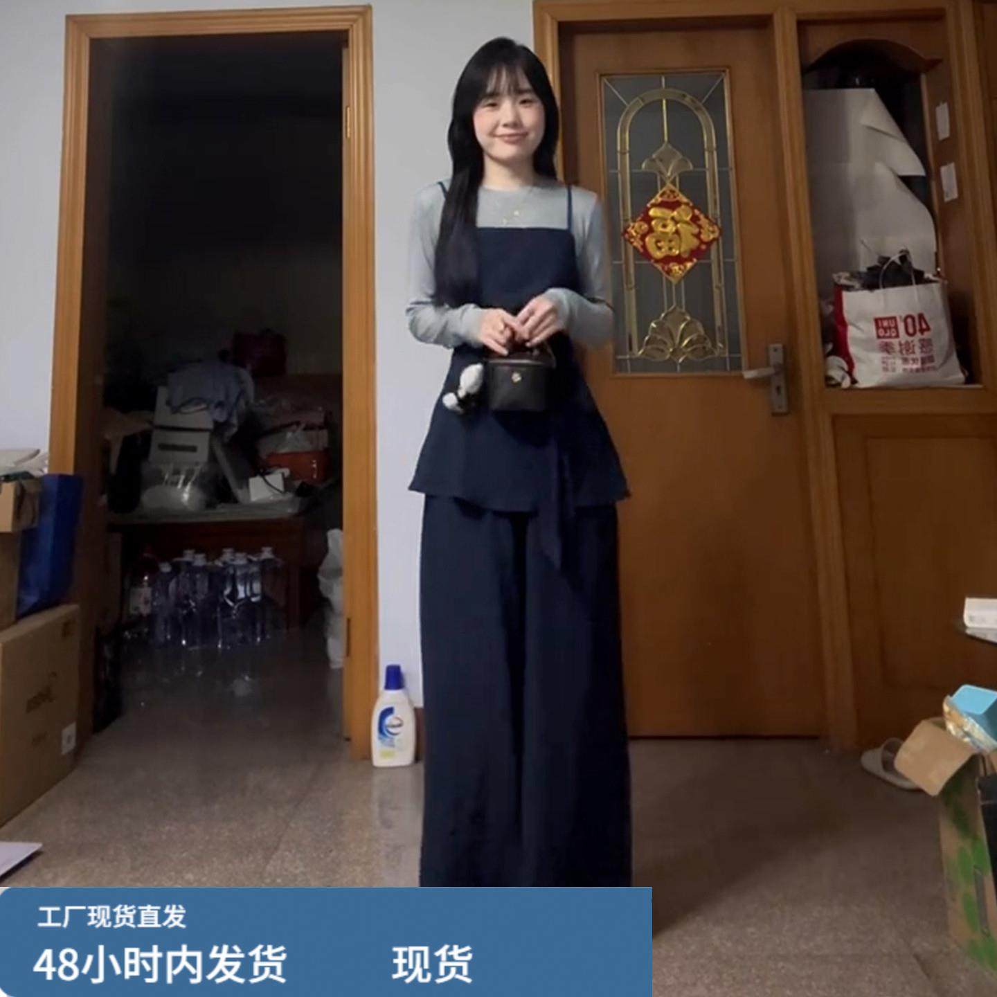 韩系高级感连衣裙子女春秋季2025新款巨好看温柔气质收腰长裙套装,淘宝优惠券,粉丝福利购,淘宝优惠卷