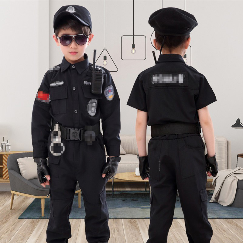 儿童警察服套餐小孩特警衣服玩具警装备全套军装男女童特种兵服装 - 图1