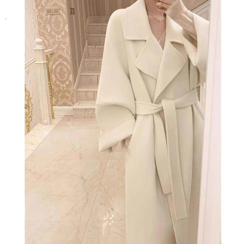 红色过年女装双面羊绒呢子大衣秋冬季2025新款小个子羊毛呢外套女,淘宝优惠券,粉丝福利购,淘宝优惠卷