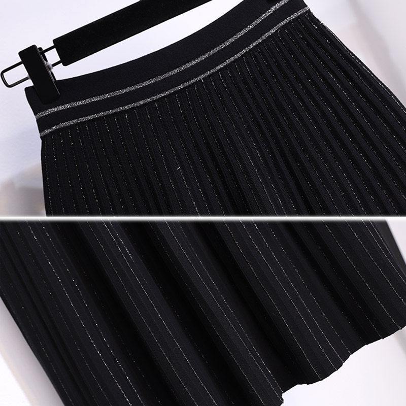 冬季长裙a字设计感小众半身裙子 婉章半身裙