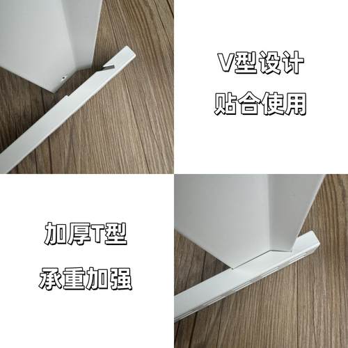 金属衣柜加固加厚横轨开放式砌墙衣帽间配件竖轨AA柱支架横梁衣架 - 图1