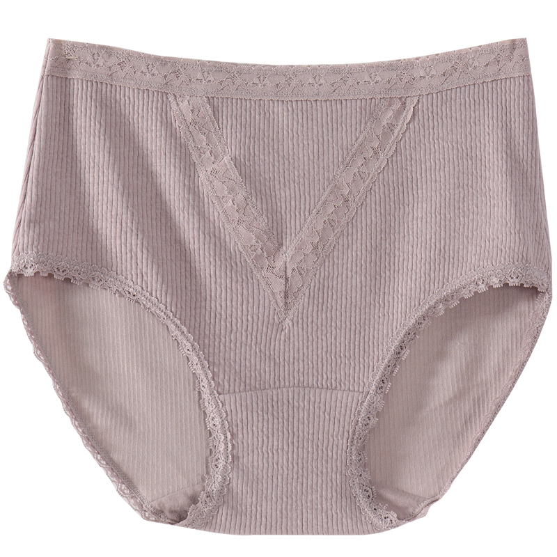 加肥加大码纯棉质高腰内裤女胖mm200斤高弹力中年妈妈三角短裤衩 - 图3