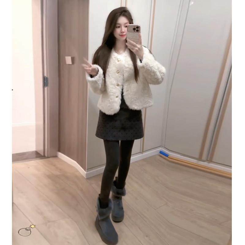 富家千金羊羔毛短外套女冬季2025新款小香风保暖皮毛一体毛毛上衣,淘宝优惠券,粉丝福利购,淘宝优惠卷
