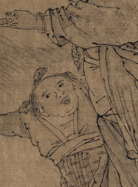 李嵩货郎图高清微喷打印画稿画心