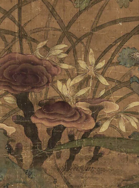 北宋 赵昌画牡丹图微喷宋代花鸟牡丹工笔画绢布临摹画稿迪高画心