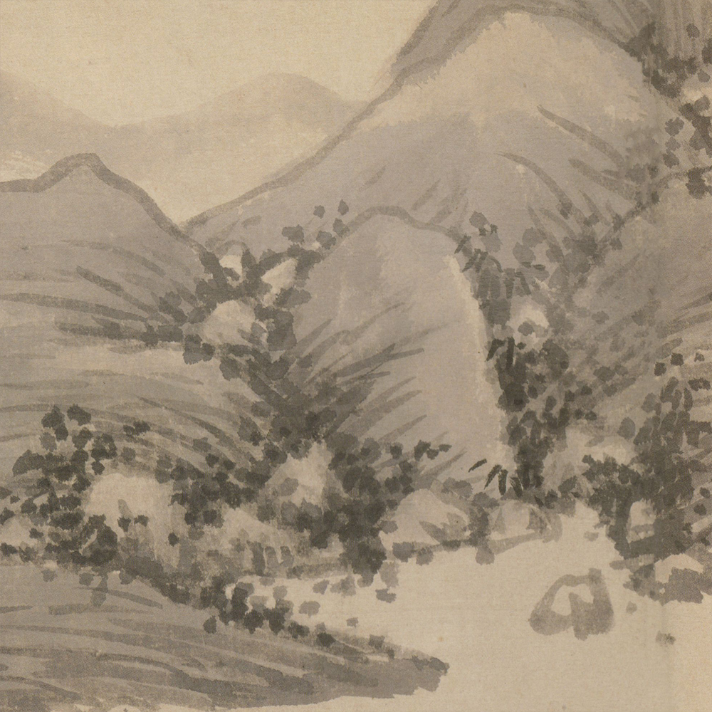 明 沈周 报德英华图 高清微喷打印古山水画临摹画稿底稿复制画心 - 图2