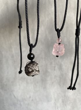 情侣水晶原创设计项链