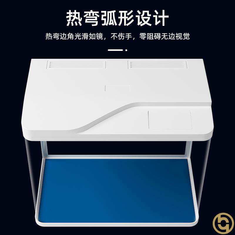 鱼缸客厅小型2021新款沙发边网红家用落地现代轻奢庭全封闭简约高