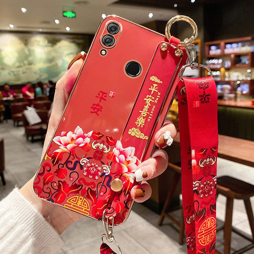 适用于华为荣耀8X手机壳honor8Xmax保护荣耀8C硅胶套JSN一AL00a中国风镜头全包ARE防摔软壳外壳腕带TL挂绳x8m - 图1