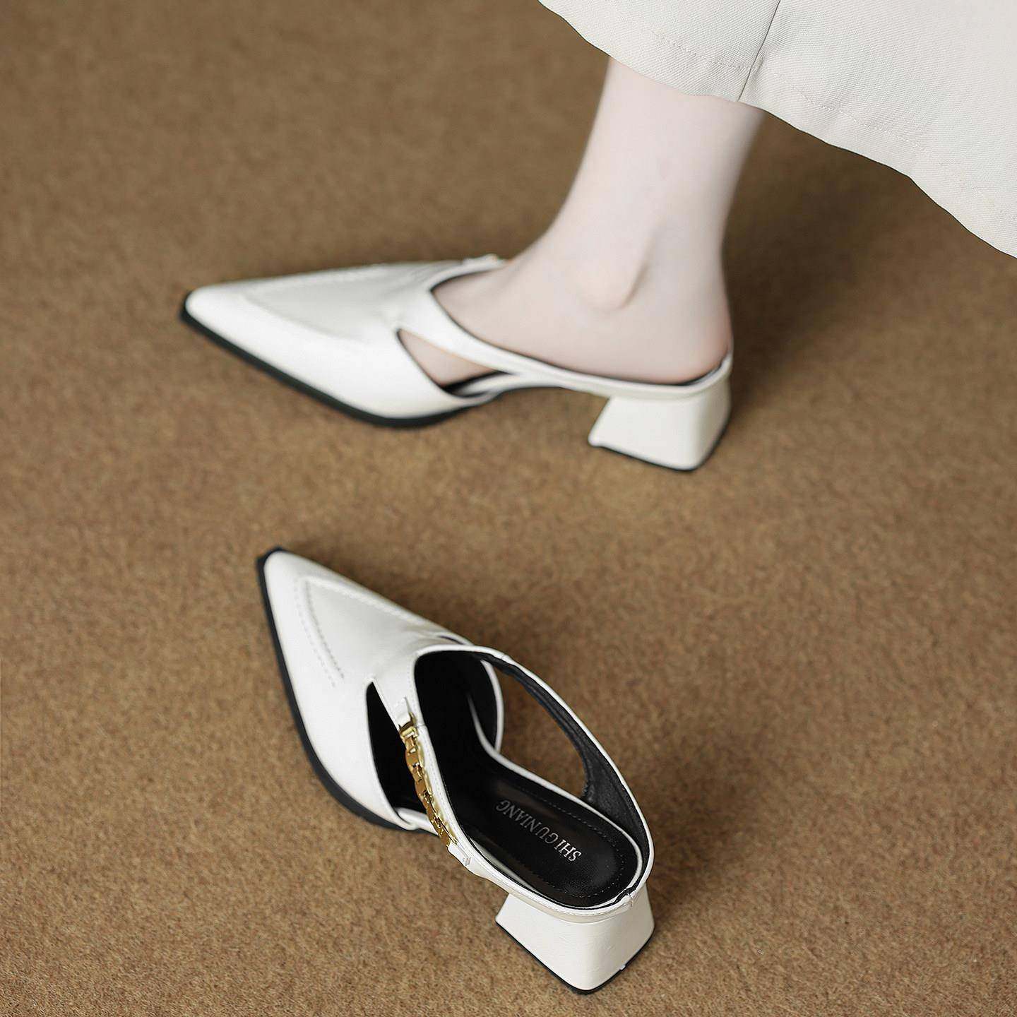 版包头半拖女款外穿2026春夏天新款火感高跟凉拖鞋0126w,淘宝优惠券,粉丝福利购,淘宝优惠卷