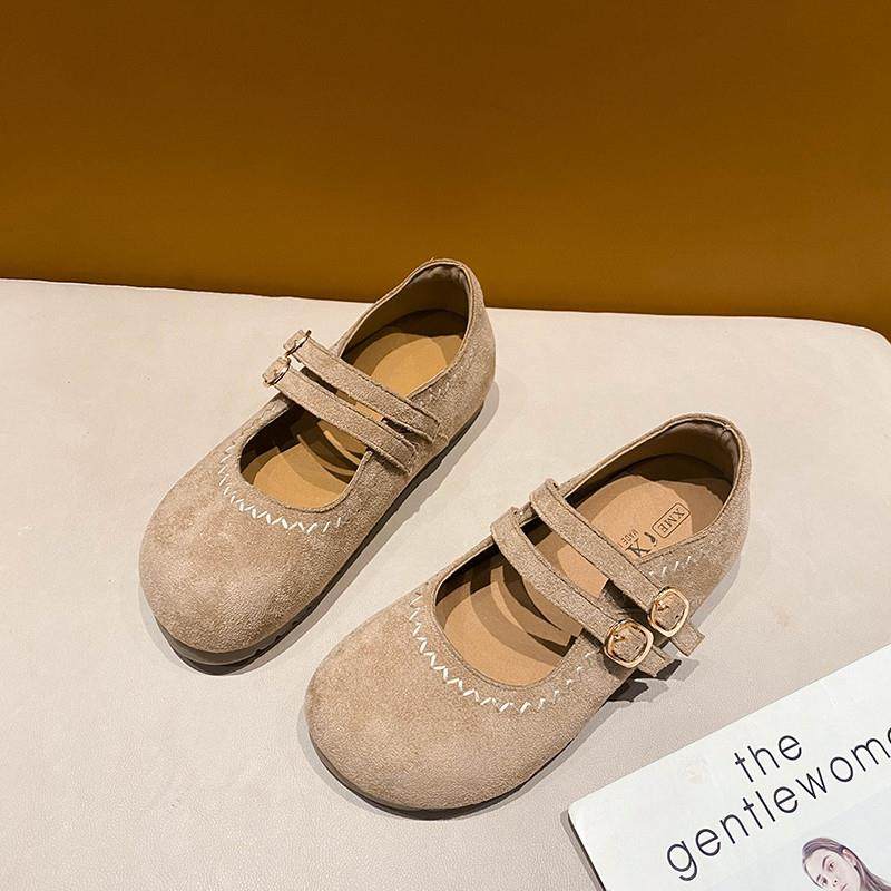 春秋磨砂皮玛丽珍勃肯鞋女2026新款温柔百搭浅口平底搭扣单0121z,淘宝优惠券,粉丝福利购,淘宝优惠卷