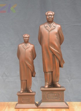 29cm 39cm主席紫铜风衣像 毛爷爷摆件嘉奖礼品旅游纪念品c2