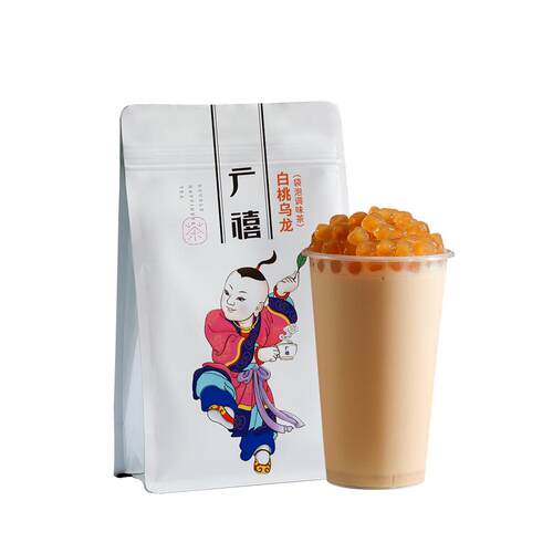 广禧蜜桃白桃乌龙茶包5g*20泡 花茶组合水果茶小袋装家用奶茶专用 - 图3