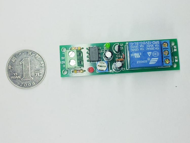 通电延时断开继电器 5V12V 60秒可调延时模组 小车工控定时自动关 - 图1