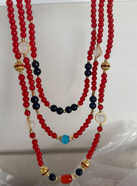 十三余王母鬼宴款璎珞复刻款战国袍璎珞三层璎珞项链