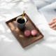 Black walnut rectangular Japanese tray