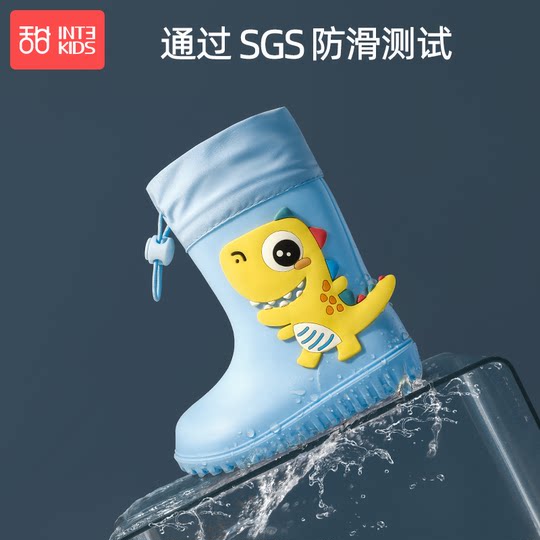 儿童雨鞋男童宝宝轻便胶鞋幼儿小孩雨靴男孩水鞋小童防滑2025新款