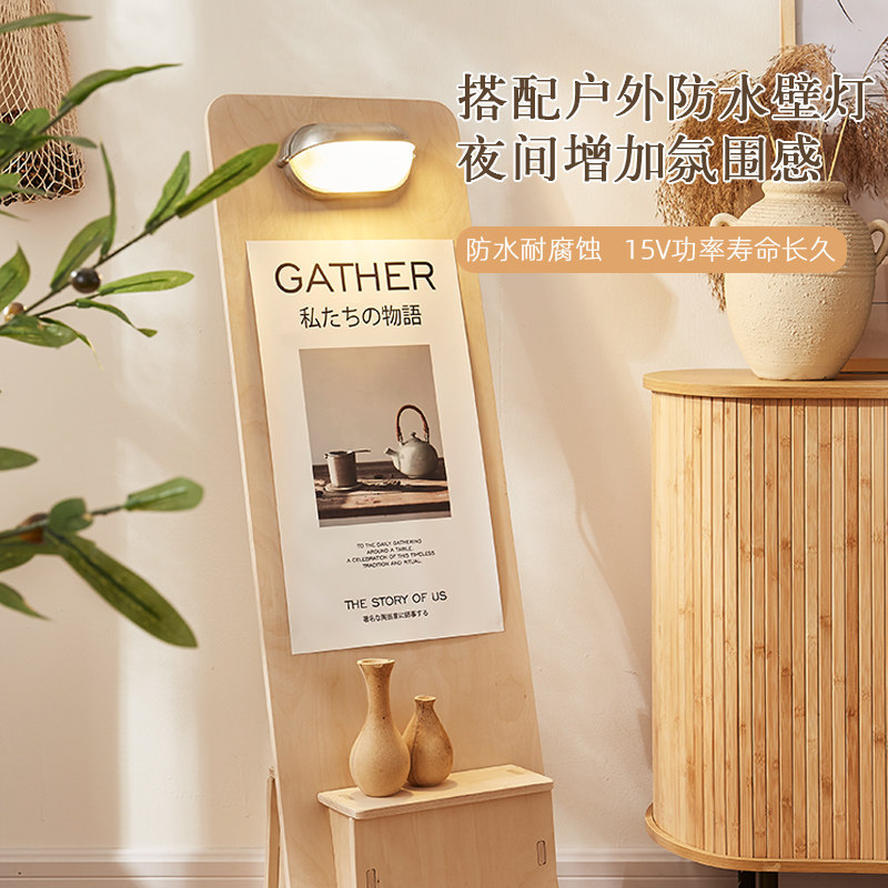 广告展示架展示牌发光立式海报户外灯光木质门口宣传展架落地展架